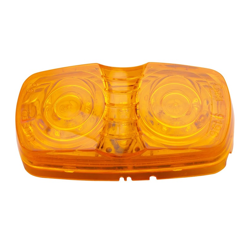 Grote G4603 Yellow Hi Count Square-Corner 13-Diode LED Clearance Marker Light - Image 1